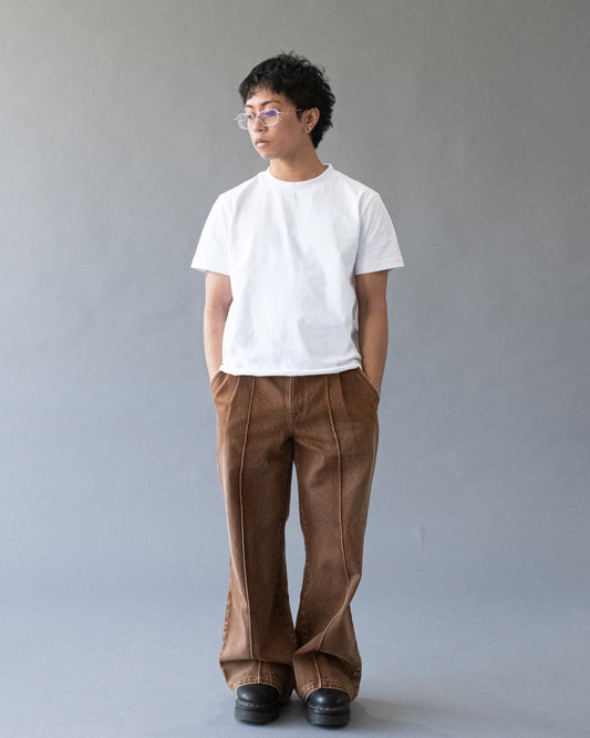 Pre Order - Pleated Denim Jeans
