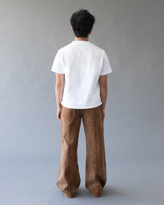 Pre Order - Pleated Denim Jeans