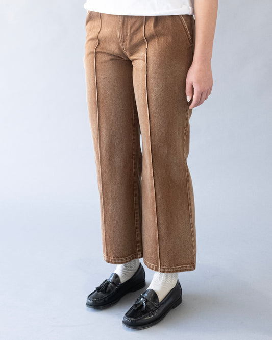 Pre Order - Pleated Denim Jeans