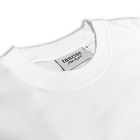arched logo oversized shirt white.